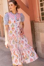 Load image into Gallery viewer, OLIPHANT SCOOP TIERED MIDI DRESS - PROVENCE BLUE