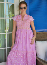 Load image into Gallery viewer, Bella Tu Nora Dress in Tulips/Pink