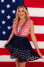 Load image into Gallery viewer, American Beauty Eyelet Dress