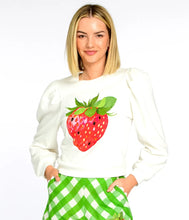Load image into Gallery viewer, Jasmine Top in Strawberry Appliqué by Elizabeth James The Label