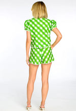 Load image into Gallery viewer, Coco Top in Green Gingham by Elizabeth James The Label