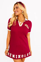 Load image into Gallery viewer, FLORIDA STATE BC DRESS WITH SEMINOLE