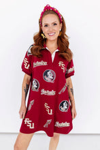 Load image into Gallery viewer, FLORIDA STATE LOGO PATCH DRESS