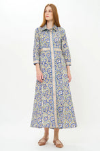 Load image into Gallery viewer, OLIPHANT SHIRT DRESS MAXI - IVY COBALT