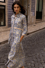 Load image into Gallery viewer, OLIPHANT SHIRT DRESS MAXI - IVY COBALT