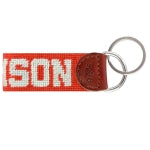 Load image into Gallery viewer, Clemson Needlepoint Key Fob
