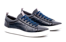 Load image into Gallery viewer, MARTIN DINGMAN Cameron Hand-Finished Sheep Skin Sneaker - Navy
