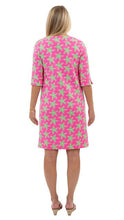 Load image into Gallery viewer, Marina Dress 3/4 Sleeve - Pink/Green Sea Star