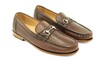 Load image into Gallery viewer, Alan Payne Bit Loafer Brown Sheepskin Snaffle