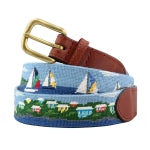 Load image into Gallery viewer, Newport to Bermuda Needlepoint Belt
