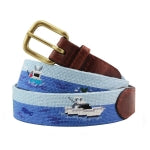 Load image into Gallery viewer, Offshore Fishing Needlepoint Belt
