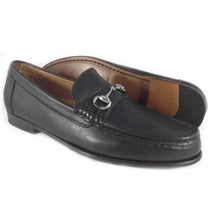 Load image into Gallery viewer, Black Bit Loafer in Sheepskin