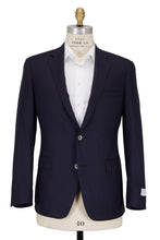 Load image into Gallery viewer, SAMUELSOHN Solid Navy Blue Wool Sportcoat
