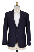 Load image into Gallery viewer, SAMUELSOHN Solid Navy Blue Wool Sportcoat