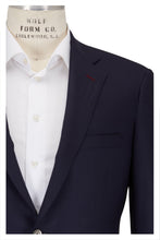 Load image into Gallery viewer, SAMUELSOHN Solid Navy Blue Wool Sportcoat