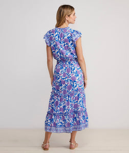 Vineyard Vines - Hydrangea Block Print Maxi Dress