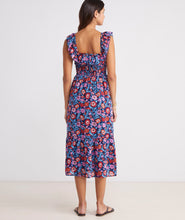 Load image into Gallery viewer, Vineyard Vines - Tisbury Floral Smocked Midi Dress
