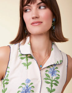 SPARTINA 449 - RENEE MIDI DRESS - OGEECHEE DELPHINIUM