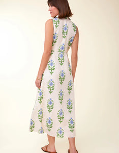 SPARTINA 449 - RENEE MIDI DRESS - OGEECHEE DELPHINIUM