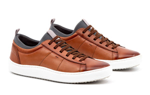 MARTIN DINGMAN CAMERON SHEEP SKIN SNEAKERS - WHISKEY