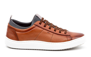 MARTIN DINGMAN CAMERON SHEEP SKIN SNEAKERS - WHISKEY