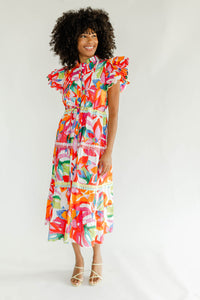 Marie by Victoria Dunn - Beau Maxi Dress - Sangria Sunset