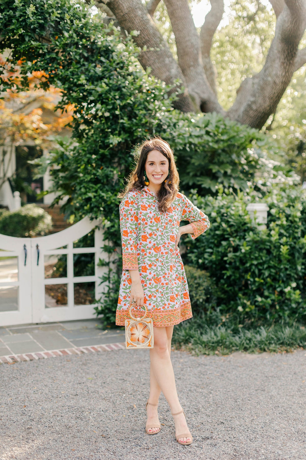 The Sully's Mandarin Collar Dress by Victoria Dunn - Clementina