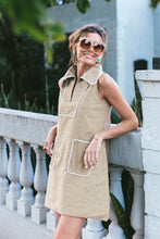 Load image into Gallery viewer, HOUSE OF MBR - CASSIDY DRESS IN GOLD LINEN
