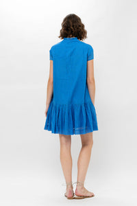 OLIPHANT CAP SLEEVE MINI - DELRAY BLUE