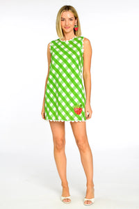 Ellie Dress in Green Gingham by Elizabeth James The Label