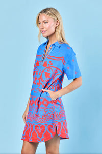 SHERIDAN FRENCH - RHODES DRESS IN COBALT TULUM