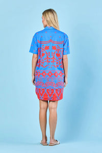 SHERIDAN FRENCH - RHODES DRESS IN COBALT TULUM