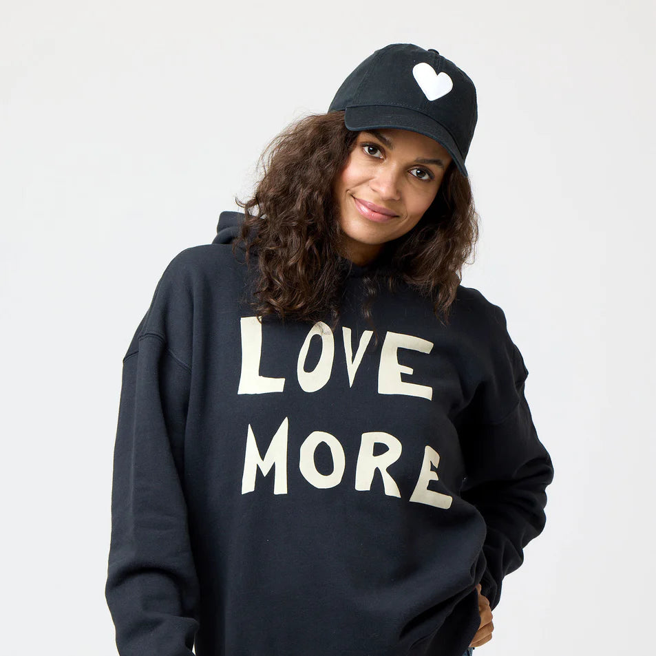 Kerri Rosenthal Hat Kerri Rosenthal Heart Patch Baseball Hat - Indigo/White – CAMI main image 3