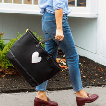 Load image into Gallery viewer, Kerri Rosenthal - Imperfect Heart Tote - Black
