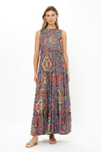 Load image into Gallery viewer, OLIPHANT RUFFLE TIERED MAXI DRESS - PERSIA COBALT
