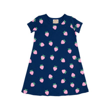 Load image into Gallery viewer, BEAUFORT BONNET - POLLY PLAY DRESS - NAVY SANIBEL STRAWBERRY
