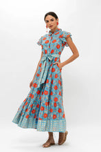 Load image into Gallery viewer, OLIPHANT RUFFLE COLLAR BUTTON MAXI DRESS - POPPY RED
