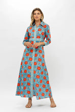 Load image into Gallery viewer, OLIPHANT SHIRT DRESS MAXI - POPPY RED
