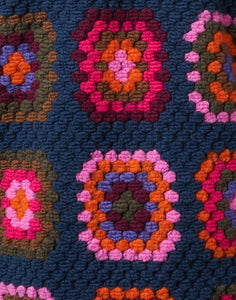 Yana Purple Crochet Coat by Vilagallo