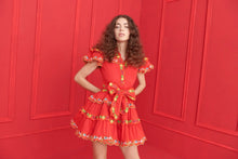Load image into Gallery viewer, CELIA B - HAZE RED DRESS
