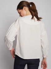 Load image into Gallery viewer, White Cotton Embellished Shirt by Vilagallo
