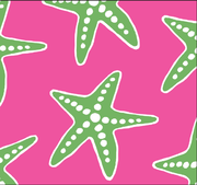 Marina Dress 3/4 Sleeve - Pink/Green Sea Star