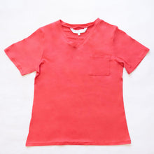 Load image into Gallery viewer, Highlands V-Neck Pocket Tee in Red
