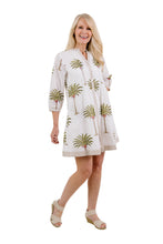 Load image into Gallery viewer, THE LYLA DRESS - WHITE PALM
