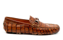 Load image into Gallery viewer, MARTIN DINGMAN Monte Carlo Alligator - Grain Leather Horse Bit Loafer - Chestnut
