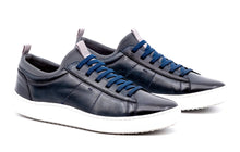 Load image into Gallery viewer, MARTIN DINGMAN Cameron Hand-Finished Sheep Skin Sneaker - Navy
