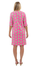 Load image into Gallery viewer, Marina Dress 3/4 Sleeve - Pink/Green Sea Star
