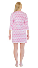 Load image into Gallery viewer, Sailor-Sailor - Lucille Dress 3/4-School of Fish Pink/Green
