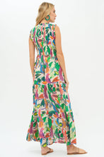 Load image into Gallery viewer, OLIPHANT SLEEVELESS SMOCKED MAXI- POLLY GREEN
