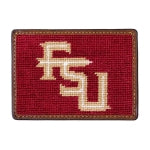 Load image into Gallery viewer, Florida State Needlepoint Card Wallet
